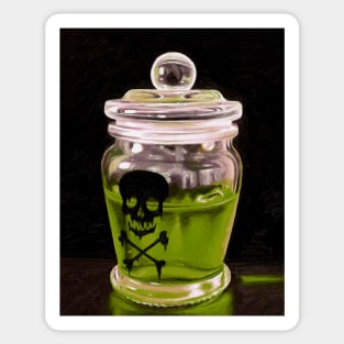 Evil witches brew deadly potion Sticker